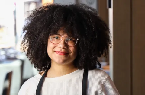 Young Afro Latina woman